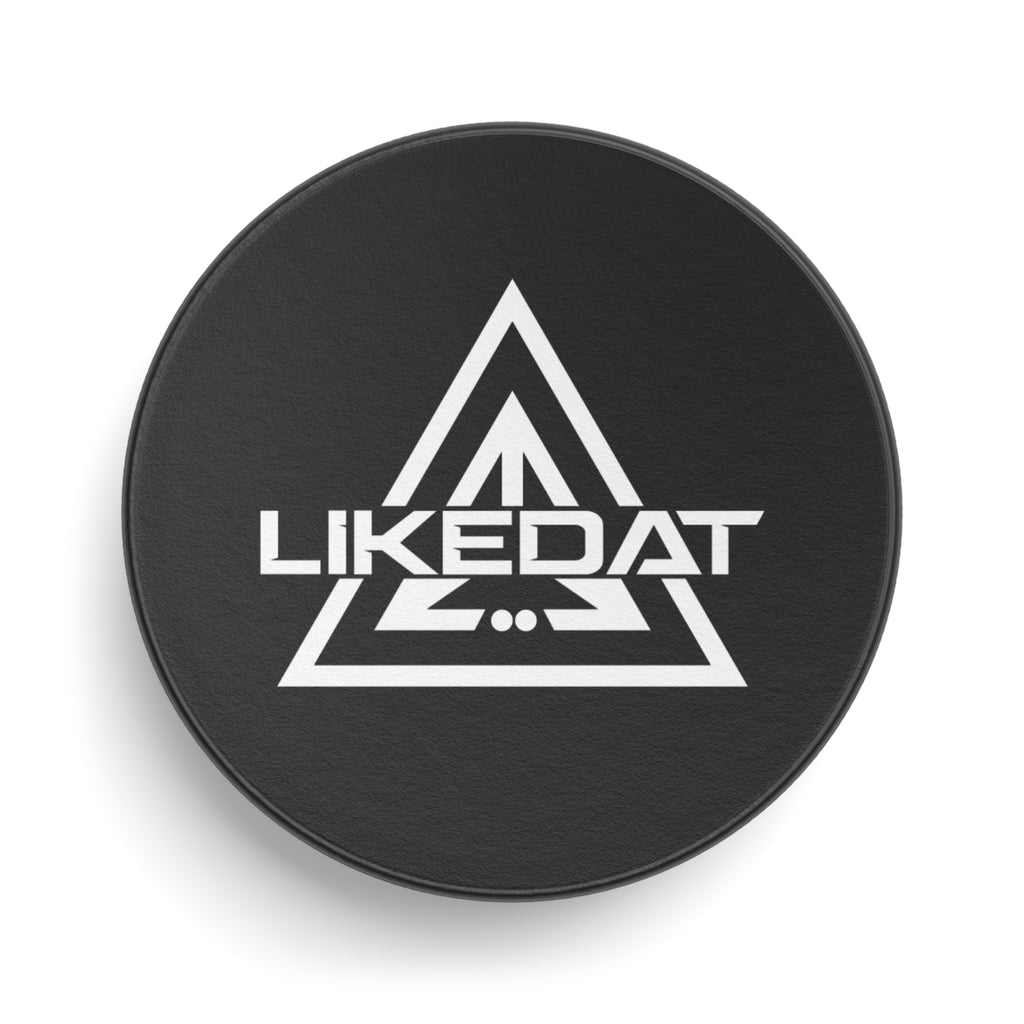 Hockey Puck — LIKEDAT Triangle Logo Hockey Puck