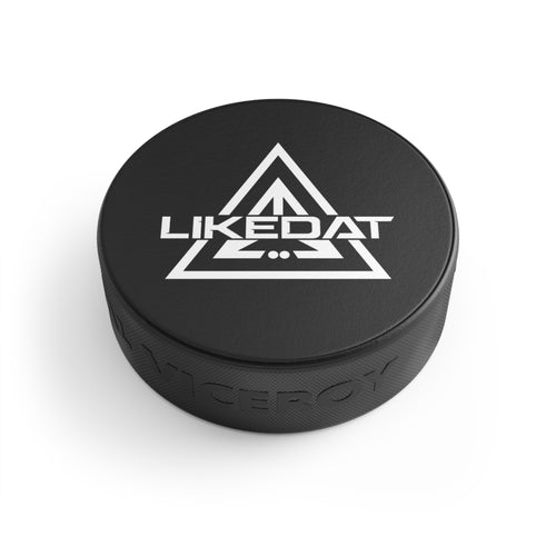 Hockey Puck — LIKEDAT Triangle Logo Hockey Puck